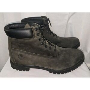 Timberland Premium 6 in Mens Boots Size 18 M Brown Nubuck Waterproof Insulated